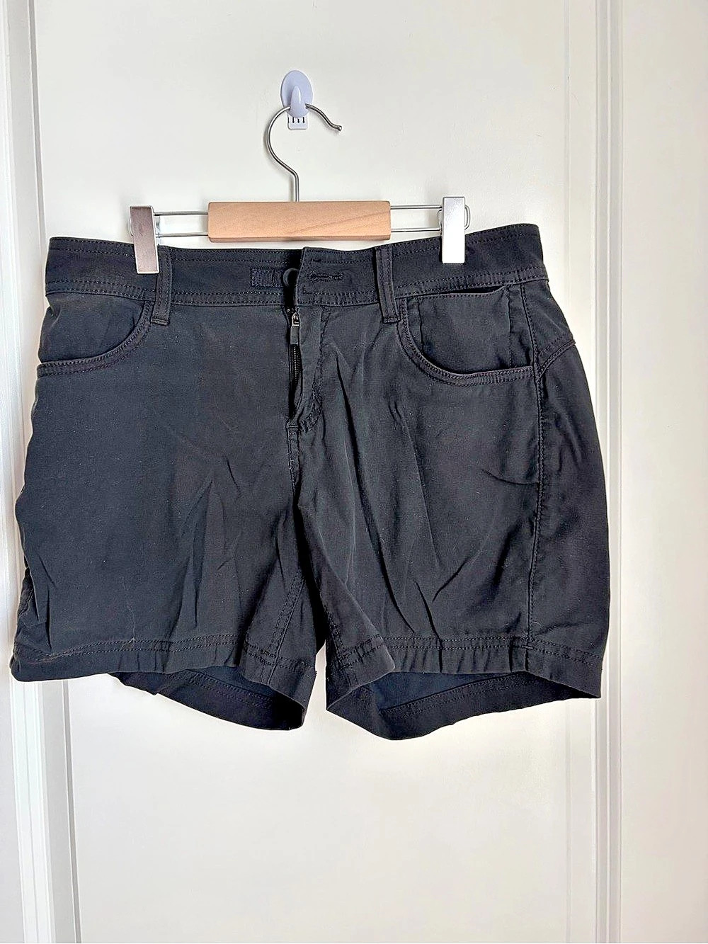 prAna Stretch Zion Cargo Short Black Size 4/05